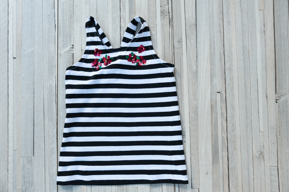 Gymboree Striped Sequined Tank Size 5 EUC